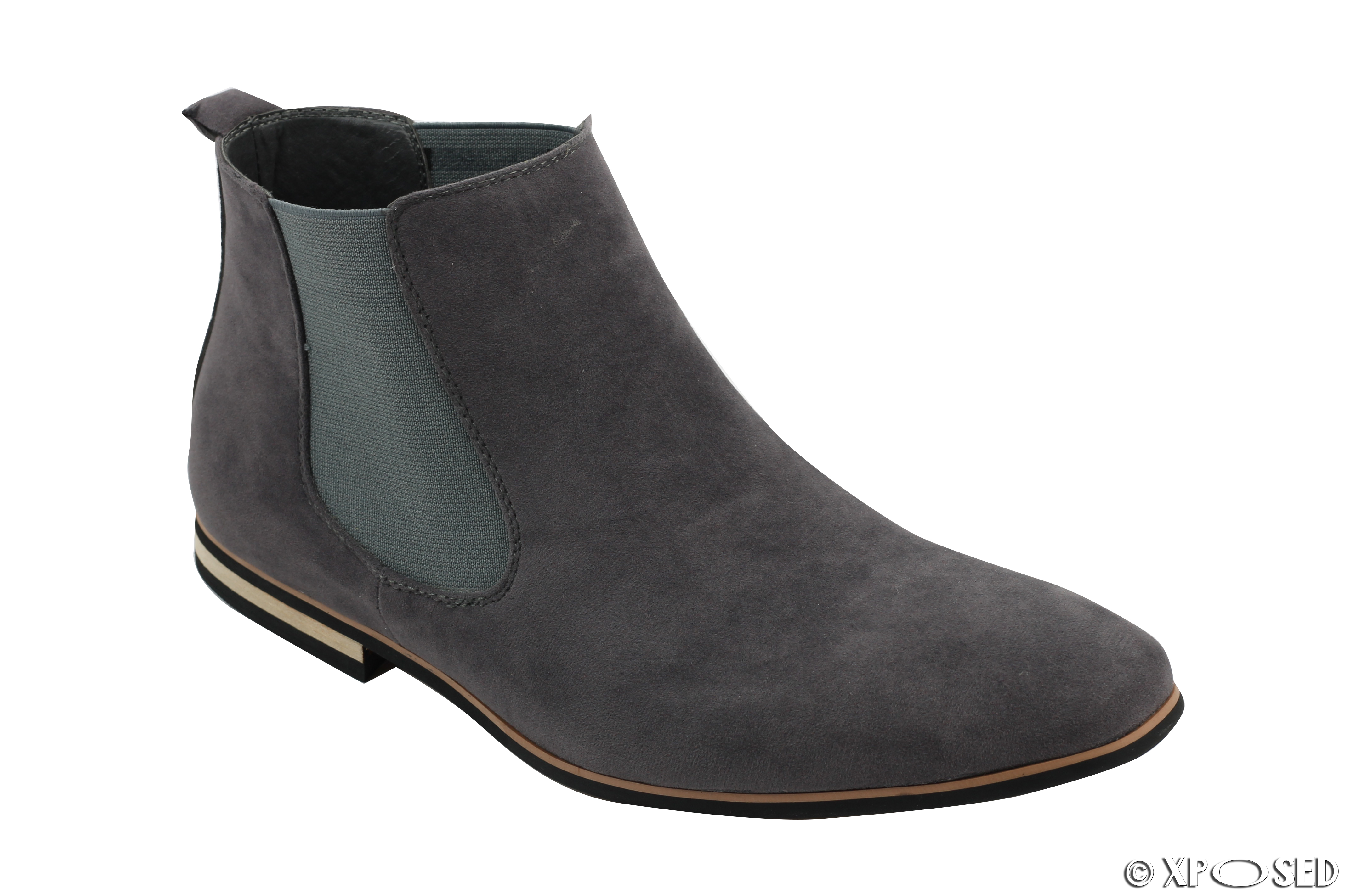 Mens Suede Chelsea Boots Italian Style Smart Casual Desert Dealer Ankle